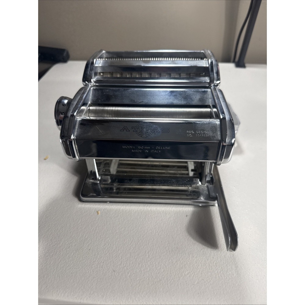 Marcato Atlas Deluxe 150 Manual Crank Pasta Machine Noodle Maker Italy NO CRANK